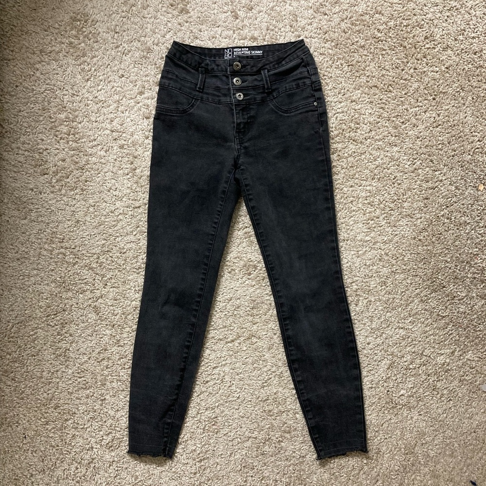 High rise skinny jeans
